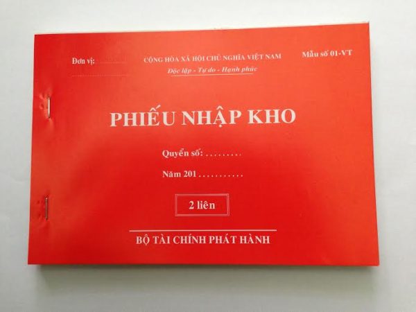 Phiếu nhập kho A5 2 liên 3 liên
