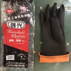 Găng tay chống hóa chất acid màu đen